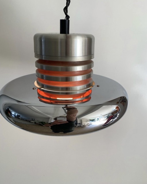 Lampe pendante vintage de l'ère spatiale
