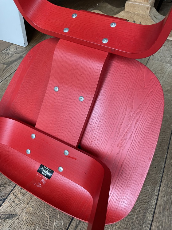 Image 1 of Vitra Eames Lcw Rouge - Contreplaqué