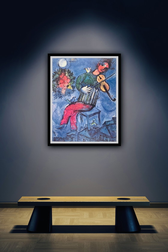 Image 1 of Marc Chagall : "Le violoniste bleu, 1947".