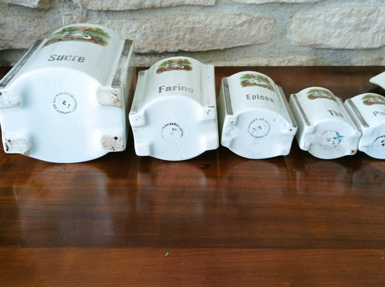 Image 1 of Pots à condiments années 50