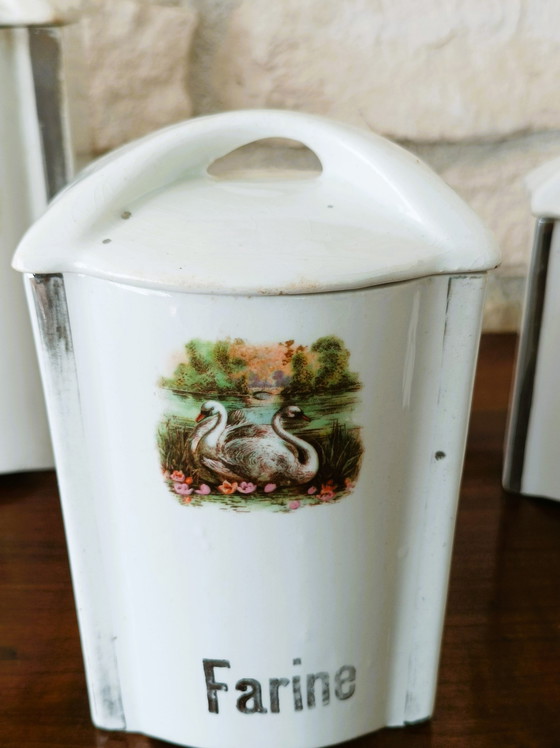 Image 1 of Pots à condiments années 50