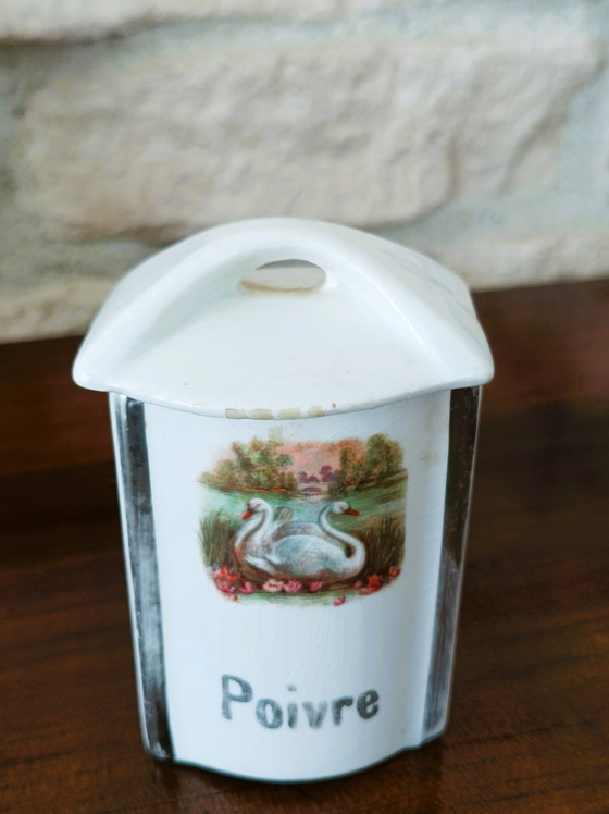 Image 1 of Pots à condiments années 50