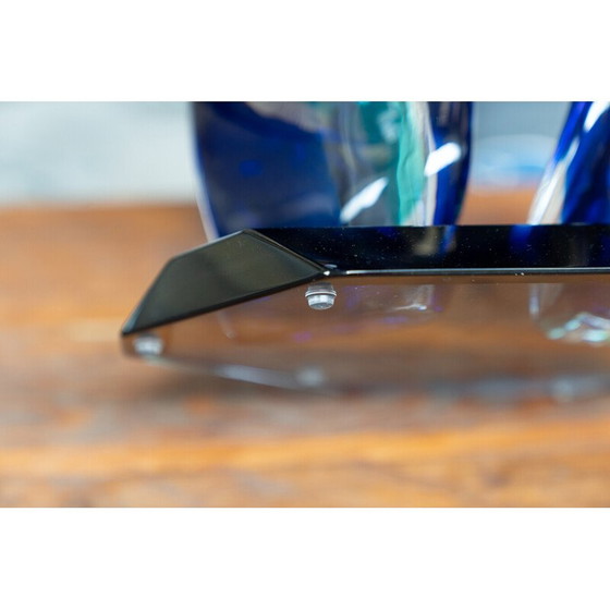 Image 1 of Sculpture vintage en verre de Murano bleu clair, Italie 1970