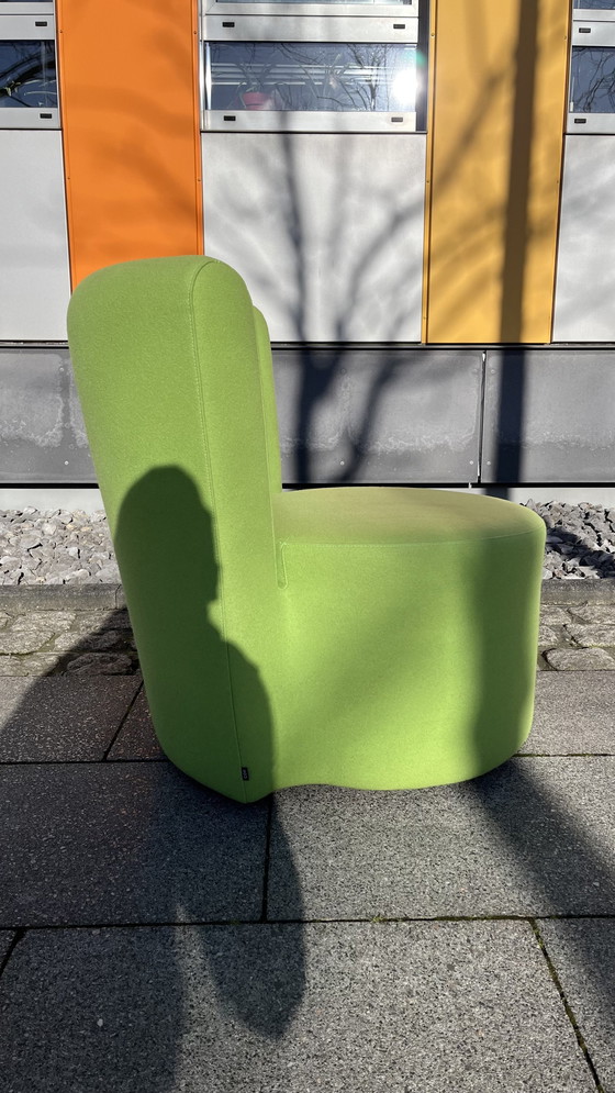 Image 1 of Cor Design Fauteuil modèle Ovo Tissu Vert Jaune