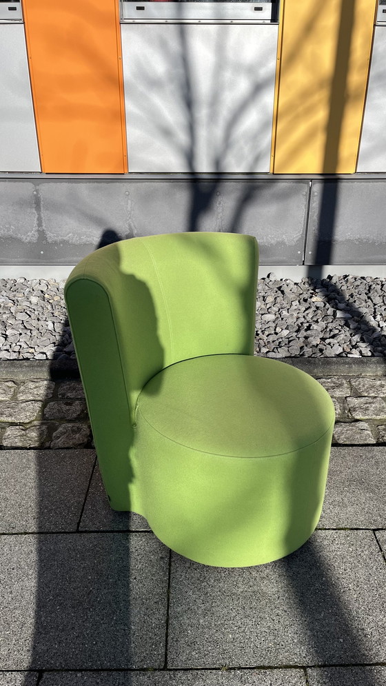 Image 1 of Cor Design Fauteuil modèle Ovo Tissu Vert Jaune