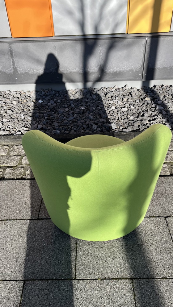 Image 1 of Cor Design Fauteuil modèle Ovo Tissu Vert Jaune