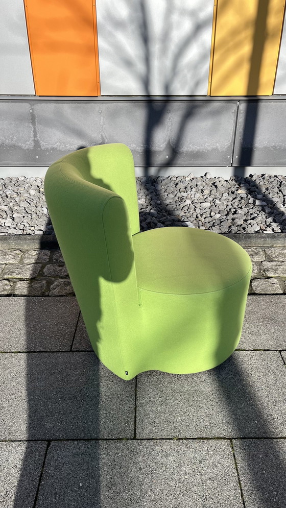 Image 1 of Cor Design Fauteuil modèle Ovo Tissu Vert Jaune
