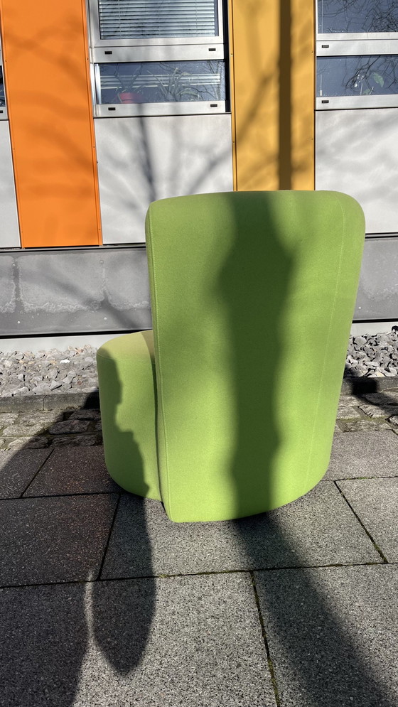 Image 1 of Cor Design Fauteuil modèle Ovo Tissu Vert Jaune