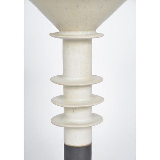 Image 1 of Poterie vintage en grès "pagoda pot" d'Alan Ashpool, Angleterre, années 1970