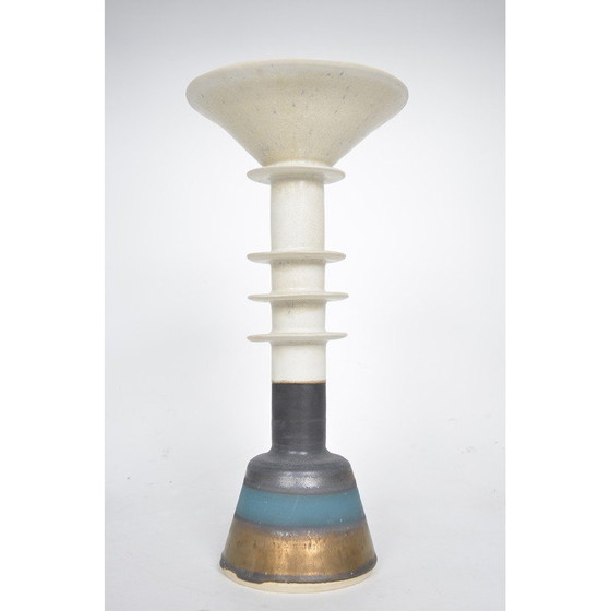 Image 1 of Poterie vintage en grès "pagoda pot" d'Alan Ashpool, Angleterre, années 1970