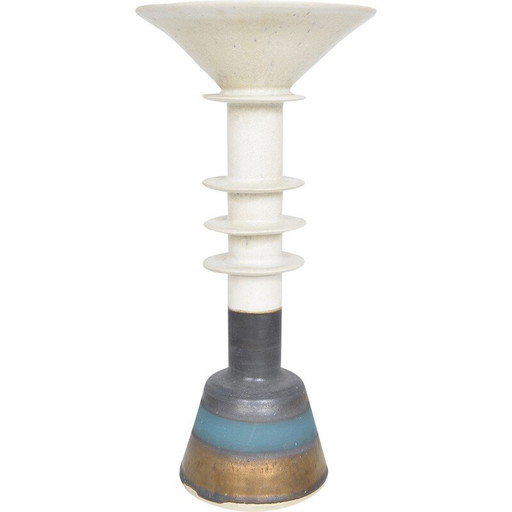 Poterie vintage en grès "pagoda pot" d'Alan Ashpool, Angleterre, années 1970