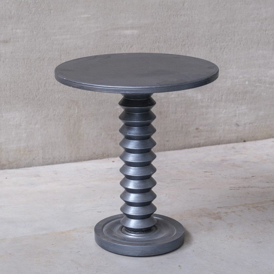 Image 1 of Table d'appoint vintage en chêne tourné, France 1950