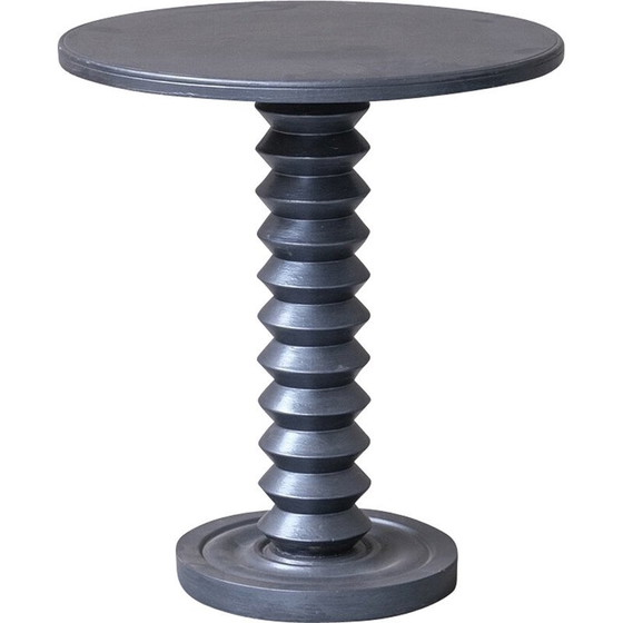 Image 1 of Table d'appoint vintage en chêne tourné, France 1950