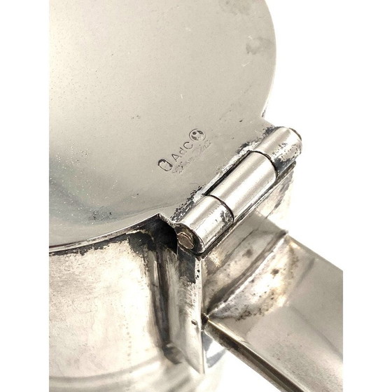 Image 1 of Pichet vintage en verre et argent par Sergio Asti pour Arnolfo di Cambio, 1968