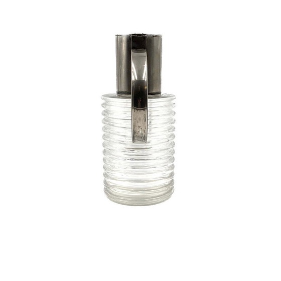 Image 1 of Pichet vintage en verre et argent par Sergio Asti pour Arnolfo di Cambio, 1968