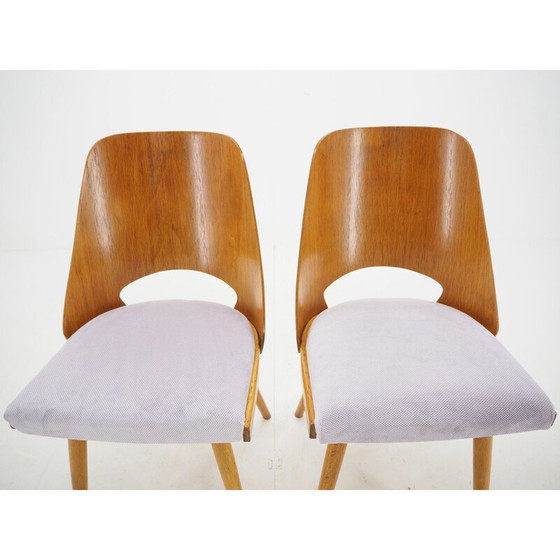 Image 1 of Paire de chaises de salle à manger vintage, Ton, Design by Oswald Haerdtl, 1950s