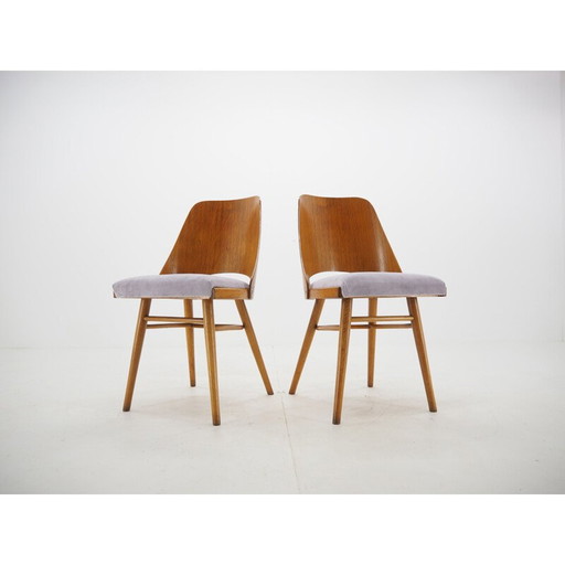 Paire de chaises de salle à manger vintage, Ton, Design by Oswald Haerdtl, 1950s