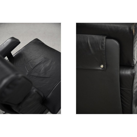 Image 1 of Fauteuil de bureau en cuir pivotant vintage allemand, années 1960