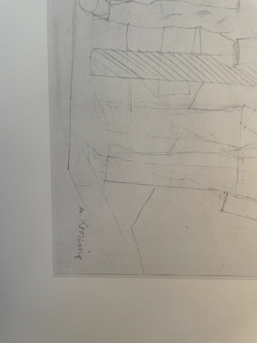 Héliogravure de Willem De Kooning en parfait état
