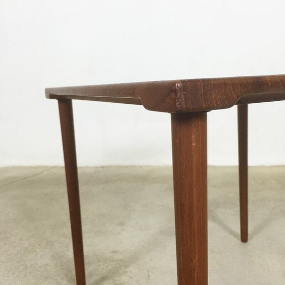 Image 1 of Table d'appoint scandinave vintage France & Son en teck - années 1960