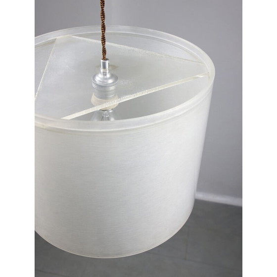 Image 1 of Lampe suspendue italienne vintage en plexiglas, années 1980