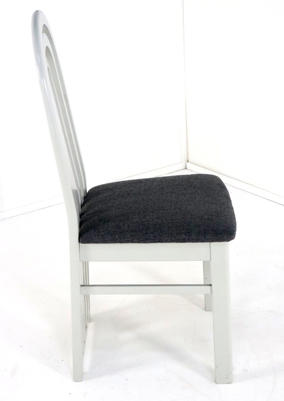 Image 1 of Ensemble de 4 chaises des années 80 'Meern' Vintage New Upholstery