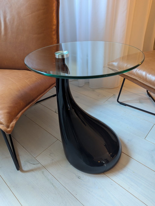 Table d'appoint en verre