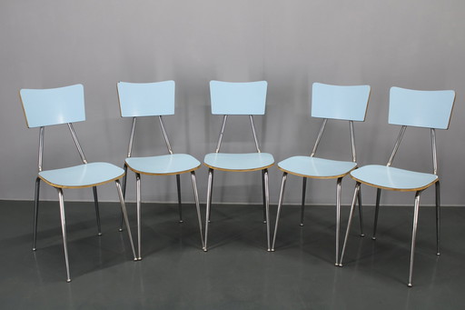 1970S Ensemble de cinq chaises de salle à manger ,Italie