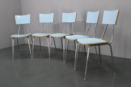 1970S Ensemble de cinq chaises de salle à manger ,Italie