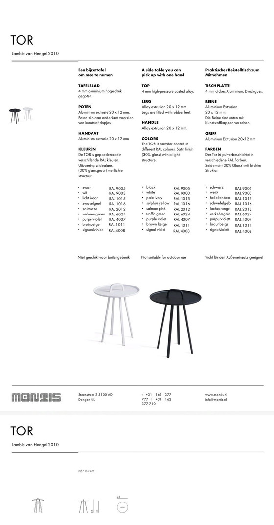 Image 1 of Montis Tor Set de table d'appoint Lambie & Van Hengel