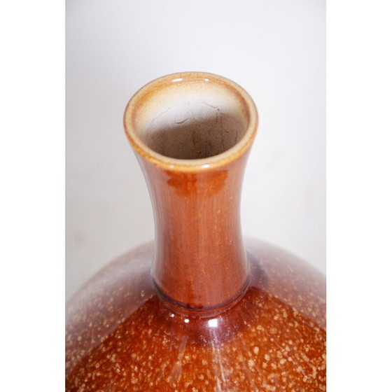Image 1 of Vase vintage Bauhaus en céramique émaillée, Tchécoslovaquie, années 1950