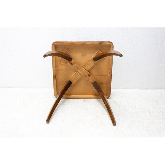 Image 1 of Table basse vintage en noyer Spider H 259 par Jindřich Halabala, Tchécoslovaquie années 1950