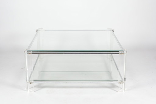 Table basse postmoderne en plexiglas