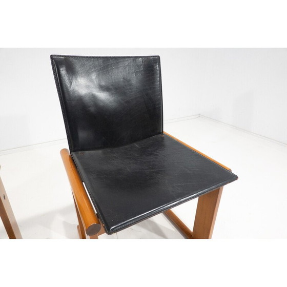 Image 1 of Ensemble de 4 chaises vintage par Afra et Tobia Scarpa, Italie années 1960