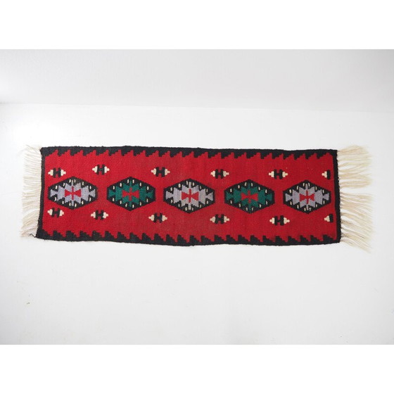 Image 1 of Tapis vintage en laine réversible Kelim, 1960