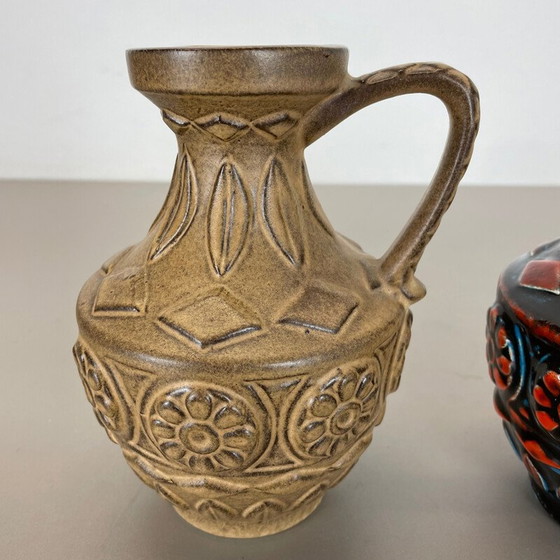 Image 1 of Paire de vases en céramique vintage pour Bay Ceramics, Allemagne, années 1960
