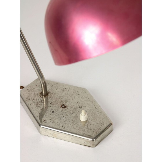 Image 1 of Paire de lampes de table vintage en aluminium et chrome