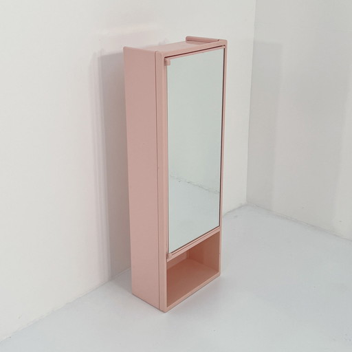 Armoire à pharmacie rose par Olaf Von Bohr pour Gedy, 1970S