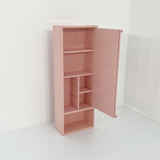 Armoire à pharmacie rose par Olaf Von Bohr pour Gedy, 1970S