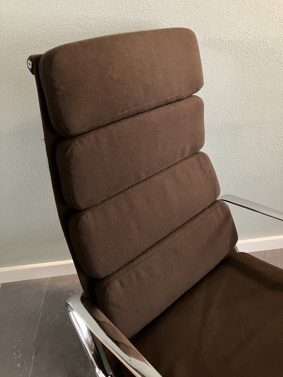 Image 1 of Eames Ea 222 Soft Pad Lounge Chair 1987 Vintage Vitra Design