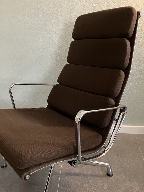 Image 1 of Eames Ea 222 Soft Pad Lounge Chair 1987 Vintage Vitra Design