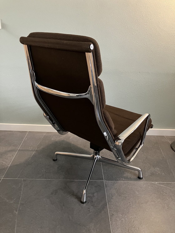Image 1 of Eames Ea 222 Soft Pad Lounge Chair 1987 Vintage Vitra Design