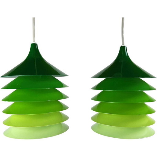Ensemble de 2 petites lampes suspendues suédoises par Bent Boysen pour Ikea, 1983