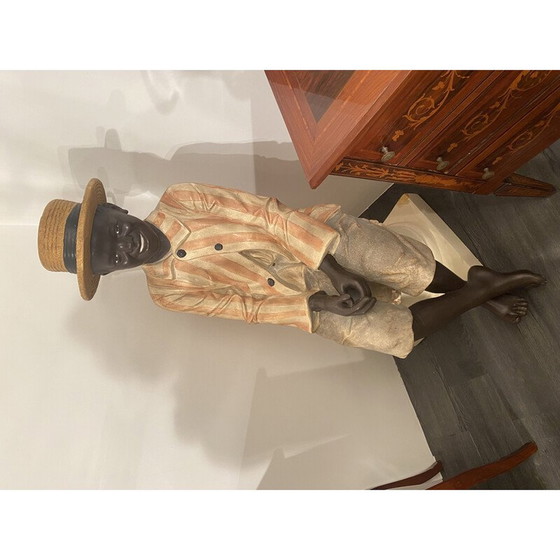 Image 1 of Paire de statues vintage "Les riches et les pauvres", 1975-1980