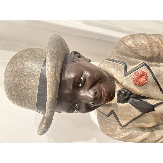 Image 1 of Paire de statues vintage "Les riches et les pauvres", 1975-1980