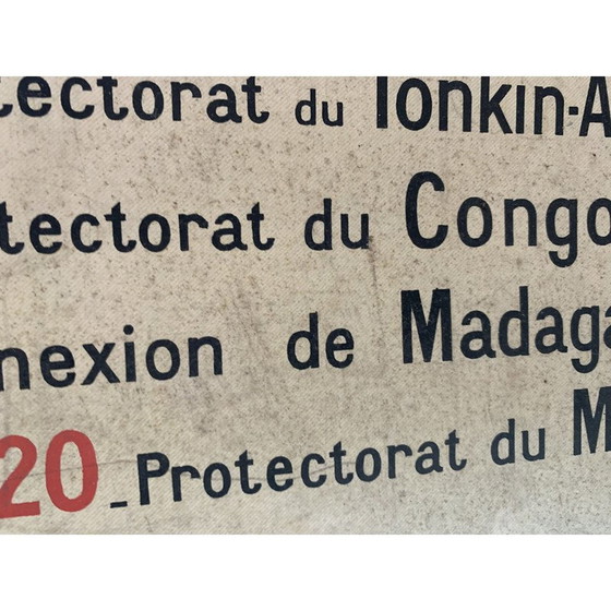 Image 1 of Carte géographique et historique d'époque "La France de 1815 à 1914" par P. Briard