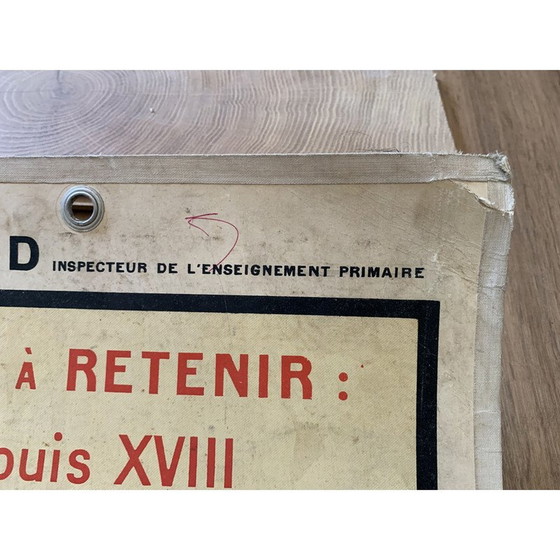 Image 1 of Carte géographique et historique d'époque "La France de 1815 à 1914" par P. Briard