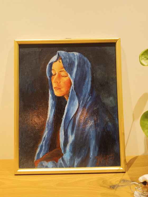 Image 1 of Madonna avec voile bleu