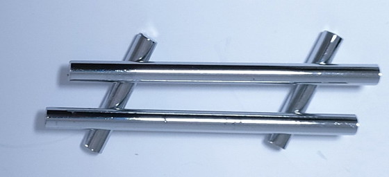 Image 1 of Douze Porte-Couteau Métal Chrome Design Années 70