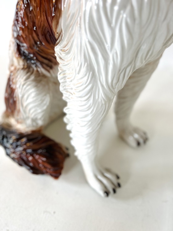Image 1 of Vintage Afghan Greyhound In Ceramic, Italy '60s